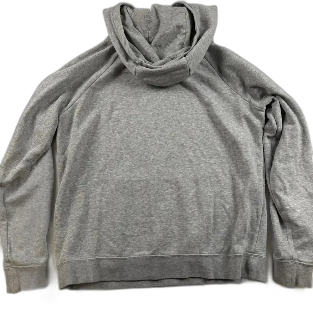 Nike Women’s Gray Cowl Neck Hoodie Size S Pullover Cozy Athleisure Sweatshirt